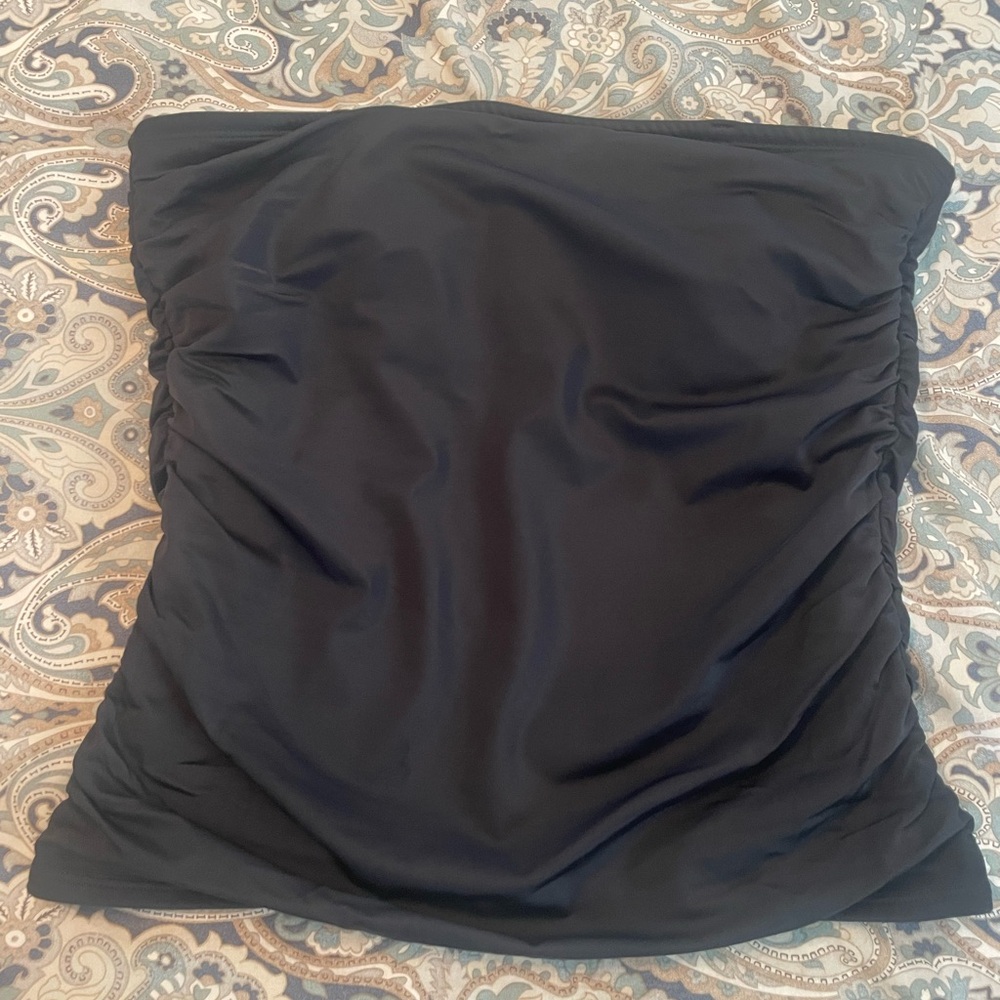 Black Strapless Tankini